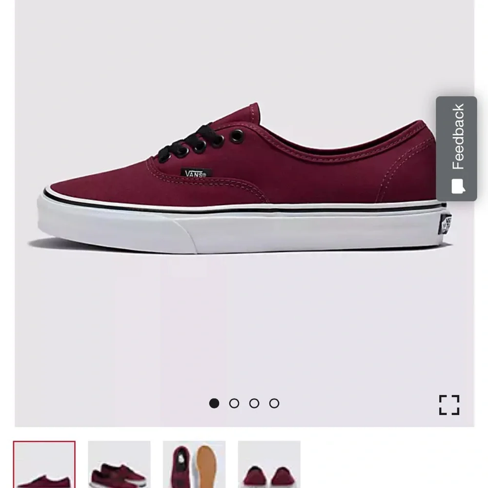 Vans Authentic Shoe Women’s size 9 / Men’s 7.5 Normal Width Port Royal Red - Picture 10 of 10